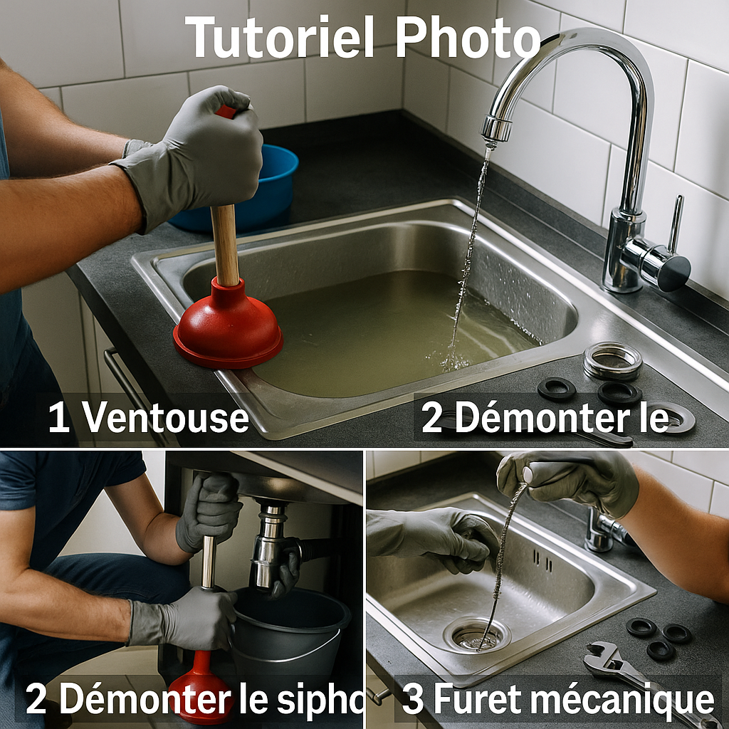 image exemple pour déboucher un évier