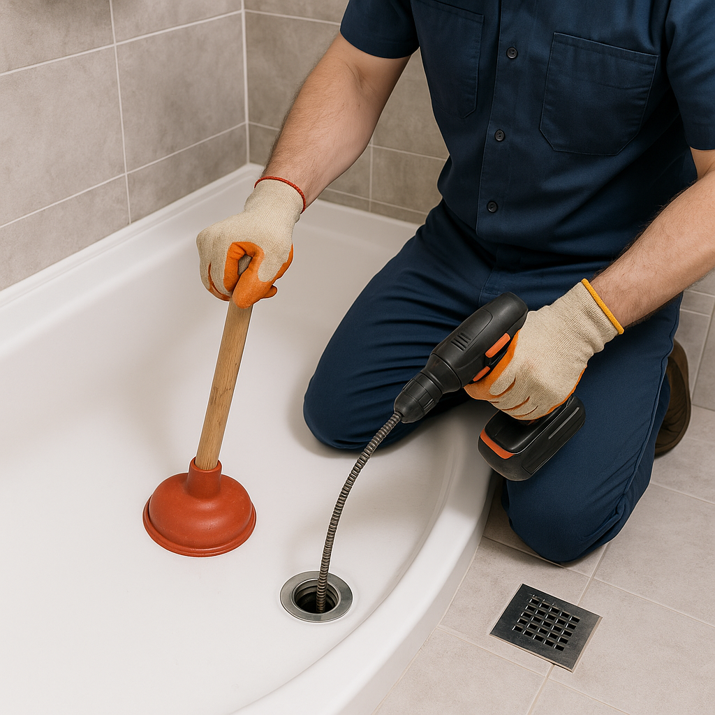 Comment déboucher une baignoire ou une douche