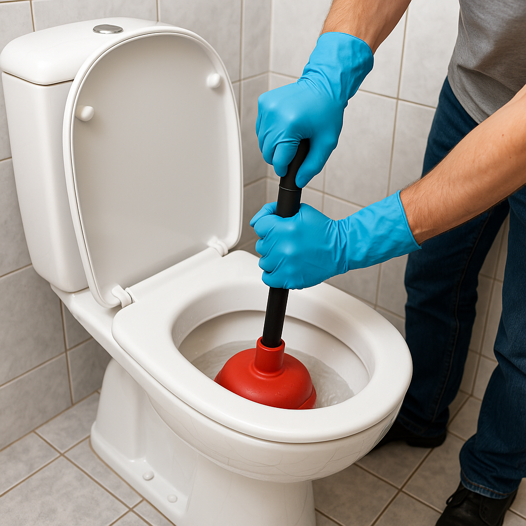 Quelle méthode éfficace pour déboucher vos wc en image
